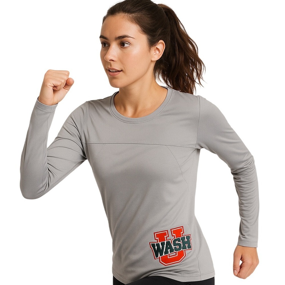 Fila Shirt XS Long Sleeve Gray Washington University Tennis‎ Sporty Collegiate